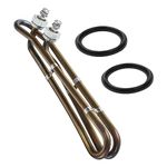 Ximoon Flo-Thru Hot Tub Heater Element 4KW 240V with Mounting Hardware Replacement for Balboa Spa Heater Element Hot Tub, Applicable in Spas Electric Heaters Or Swimming Pools (10 inch)