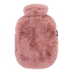 Fashy Faux Fur 2.0L Hot Water Bottle - Dusky Pink