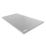 STAG GLOBAL Multi-Purpose Foldable Fitness MAT 180 CM X 60 CM X 30 MM | Use as Tumbling mat, Gymnastics mat, Crash pad | Thick Foam | for Both Men and Women (GREY)