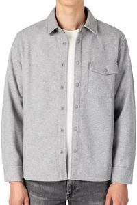 Mega Tshop Men's Flannel Shirt Jacket Long Sleeve Button Up Overshirt