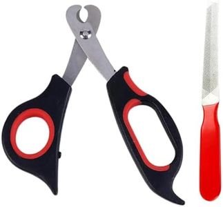 Emily Pets Professional Stainless Steel Scissor Tool Nail Clipper Cutter for Cat & Dog (Medium), Black