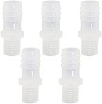 ANPTGHT Plastic Hose Barb Fitting, 1" Barb X 3/4" NPT Male Thread Adapter Connector Pipe Fittings for Fuel Gas Liquid Air (Pack of 5)