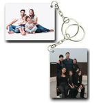 TULOSTA Premium Pack Of 2 Mdf Acrylic Personalised Photo/Name Keychian, Customised Key Chain With Picture For Men, Women, Kid Bike, Scooty, Car, Bag., Multicolor