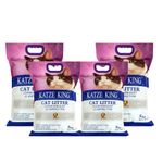 Foodie Puppies Katze King Strong Fragrance Cat Litter 20Kg, (5Kg x Pack of 4, Apple) | Clean Non-Dust Clumping Type Exclusive Scoopable with Odour Control for Cat and Kitten