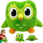 LUFEIS Green Owl Plush, Green Owl Plush Toy, 20 cm Owl Soft Toy, Owl Plush Toy, Duo Plush Toy, Cartoon Owl Throw Pillow Plush, Stuffed Owl Toy, Soft Owl Stuffed Animal, Soft Birthday Gifts Children