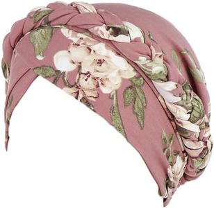 Women's Floral Chemo Cap Cancer Hat Muslim Hair Scarf Turban Hijab Head Wrap, Versatile Head Wrap, Fits 56cm-58cm