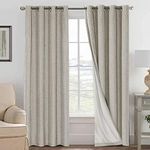 H.VERSAILTEX Blackout Drapes Linen 