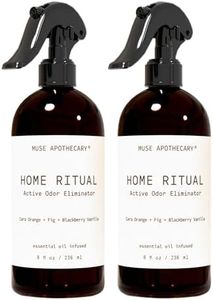 Muse Apothecary Home Ritual Active Odor Eliminator Spray - Furniture Deodorizer Spray & Bathroom Odor Eliminator for Home - Essential Oil Air Freshener - 8oz, Cara Orange + Fig + Blackberry Vanilla