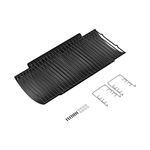 Adjustable Ash Pan for Charcoal Grill Chargriller 1224 1324 2121 2222 2123,Oklahoma Joe Charcoal Grill Royal Gourmet Charcoal Grill, Charcoal Ash Pan with 2PC Fire Grate Hanger Replacement Parts