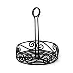 Spectrum Diversified Scroll Condiment Stand/Holder, Black