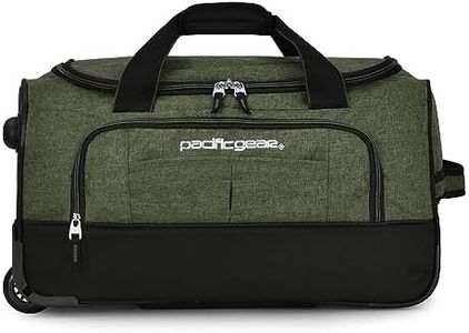 Pacific Gear Drop Bottom Rolling Duffel Bag, Olive, 21 Inch, Drop Bottom Rolling Duffel Bag