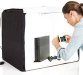 Amazon Basics Portable Foldable Photo Studio Box with LED Light - 25 x 30 x 25 Inches