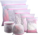 HASTHIP 7 Piece Set Mesh Laundry Bag For Wash Machine, Laundry Clothes Washing Bags For Blouse, Bra, Hosiery, Stocking, Underwear, Lingerie Saver Mesh Net, Multicolor