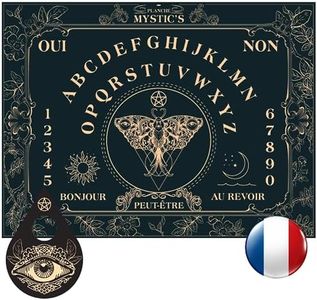 Majestic's Tavola Ouija in legno francese – Tavolo sì Ja con goccia in omaggio (40 cm x 30 cm)
