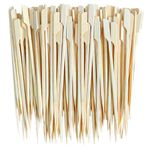 YIYIWANG 200Pcs 18cm Barbecue Skewers Bamboo Paddle Picks Wooden Paddle Sticks Bamboo Skewers Cocktail Sticks for Fruit, Kebabs, Grilling, Roasting, BBQ Party, Barbeque Utensils