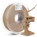 AMOLEN Wood Bamboo 3D Printer Filament, PLA Filament 1.75mm 20% Real Bamboo Fiber, 1kg/2.2lbs