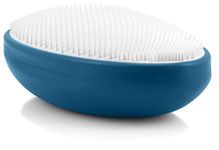 WIZKER Ingrown Hair Brush: 2-in-1 Exfoliating Face and Body Scrubber | Soft + Firm Exfoliator | Prevents Razor Bumps, Shaving Irritation, Dark Spots | Waterproof, No Disassembly Required