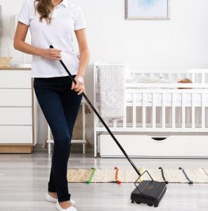 Fuller Brush Electrostatic Carpet & Floor Sweeper – 9" Cleaning Path, Gold