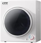 CTT Portable Clothes Dryers for Apartment 1500W, 3.5 cu.ft Compact Dryer for Laundry with 4 Drying Mode, 110V Dryer Machine with Stainless Steel Tub, Overheat Protection