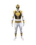 Morphsuits Men's Power Rangers Morphsuit, White, Large