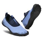 Impakto Barefoot Rooted Big Toe Box - Cross Training, Gym, Running, Walking Shoes for Women Blue