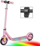 Kids Electric Scooter Ages 6-12, Colorful LED Lights, Up to 9.3 MPH & 7.5 Miles,150W Electric Scooter for Kids with 3-Speed Adjustment