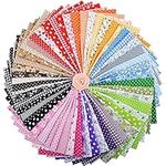 ZGXY Fabric, 56 pcs/lot Top Cotton 9.8" x 9.8" (25cm x 25cm) Squares Patchwork, Precut Multi-Color and Different Pattern for Sewing Quilting Crafting, Home Party Craft Fabric DIY Sewing Mask