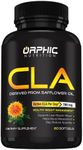 ORPHIC NUTRITION CLA Safflower Oil Supplement - Made with Safflower Oil - 780mg Non-Stimulant Conjugated Linoleic Acid for Men & Women* to Support Weight Loss Efforts and Metabolism* - 60 Softgels