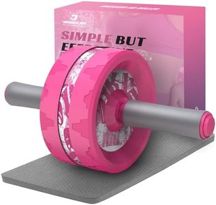 VINSGUIR Ab Roller Wheel, Abs & Core Workout Equipment for Home Gym with Knee Pad Accessories, Abdominal Wheel for Full-body Strength Training