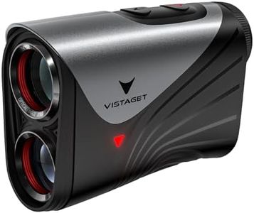 VISTAGET Golvia Ultra Range Finder Golf with Optical Image Stabilization, Acoustic Flag-Lock, Triangulation & Slope Switch, Golf Rangefinder with Tournament, AI Putting Assistant, Magnetic, IP65