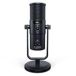 M-Audio Uber Mic - USB Condenser Gaming Microphone for PC, Streaming, Podcast, Studio Recording with 4 Polar Patterns, Mute Button, Headphone Out