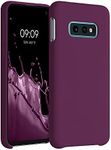 kwmobile Case Compatible with Samsung Galaxy S10e Case - TPU Silicone Phone Cover with Soft Finish - Bordeaux Violet