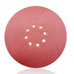 30 pcs 9 Inch 8 Hole 40/60/100/120/180/240 Grit Hook & Loop Sanding Discs - Aluminum Oxide Drywall Sander Pads ， Sandpaper for Powe Drywall Sander -Senmai Tools