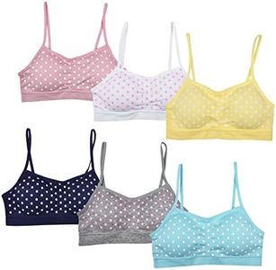 POWER FLOWER Reggiseni Sportivi da Corsa per Ragazze Senza Cuciture con Cuscinetti Rimovibili Reggiseno Sportivo per Ragazze Multicolore con Spalline per 8-14 Anni (3361, 12-14 Years)