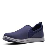 Clarks Womens Fashion Sneaker, Dark Navy, 8 US