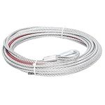 Towing Winch Cable, 4500LBS Winch Cable Wire Stainless Steel Rope 5.5mm Diameter 10m Length for Towing Winches