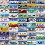 - 50 US States License Plates Set - Replica of Real USA Metal USA car Plates