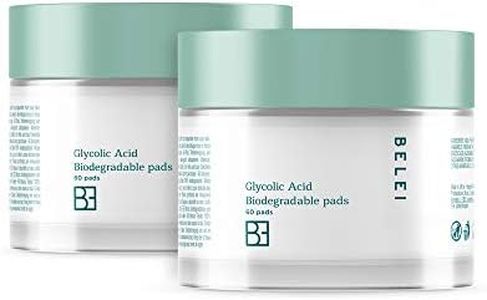 Belei Glycolic Acid Biodegradable Cleansing Pads, 2 x 60 Pads