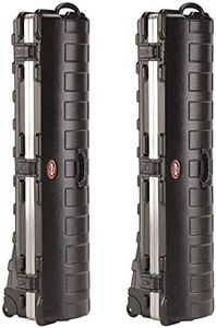 SKB Cases ATA Deluxe Standard Hard Plastic 49 In Long Interior Golf Bag Storage Travel Case with Wheels and Reliable Secure Latches, 2 Pack, Black