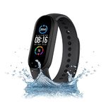 PKST M6 Smart Band, Activity Tracker Fitness Band, Sleep Monitor, Step Tracking, Heart Rate Sensor, Kids Smartwatch for Men, Women Best Gift for Your Loved Ones (Fitness Band)