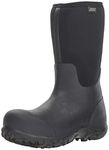 BOGS Men's Workman Punctureproof Composite Toe Waterproof Rain and Construction Boot, Black, 12