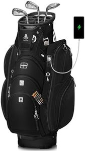 Vancropak Golf Bag, Golf Cart Bag with 15 Way Divider Top, Mens Golf Gifts