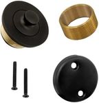 Conversion Kit Bathtub Tub Drain Assembly, All Brass Construction (Matte Black)