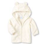 HOMEBABY Baby Infant Boys Girls Rabbit Hooded Coat Zipper Jacket Autumn Winter Thick Cardigan Warm Cloak Clothes Hoodie Tops Casual Parka Casual Outwear Gift White