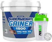 Atlas Nutrisport Super Weight Gainer Mass Gain 5kg / 5000g + Shaker (Chocolate)