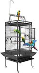 82 Inch Bird Cage, BOINN Bird Flight Cages with Rolling Stand & Bottom Tray, Wrought Iron Parrot Cage with PlayTop for Parakeet, Lovebirds, Ringneck, Cockatiels