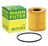 MANN-FILTER HU 711/51 x Oil Filter - CARS + TRANSPORTERS, Yellow