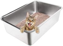 Stainless Steel Cat Litter Box with