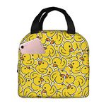 Biepiaowo Lunch Bag Duck Insulated Lunch Box for Women Men Reusable Lunch Tote for Office Work Picnic Hiking