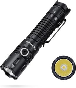 Wurkkos TD04 Rechargeable Torch, Max 3000Lumen Tactical Flashlight Super Bright, 295M Long Range Handheld Flashlight, Dual Switch, IP68 Waterproof Torch for Camping Hiking Emergency